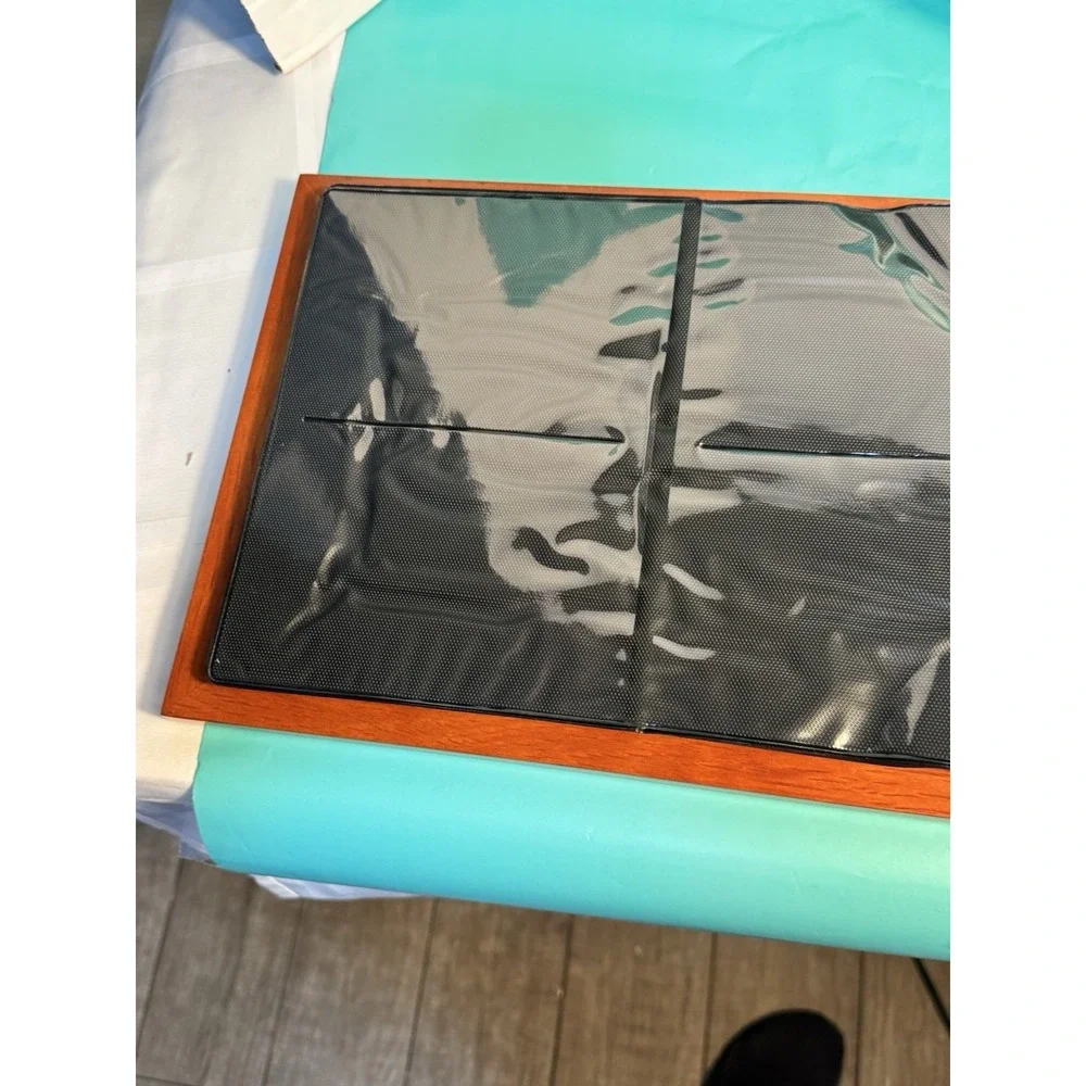 CHERRY WOOD PHOTO ALBUM BOOK-HOLDS 200 PHOTOS IN 4